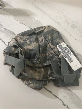 Digital Camo Military Helmet Cover - Gray/Green